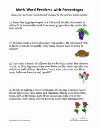 Percent Worksheets Grade 7 Word Problems Word Problem Worksheets Math Word Problems