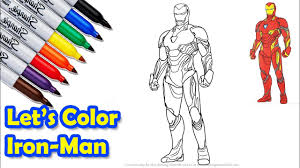 Iron man coloring page from iron man category. Iron Man Mark 50 The Avengers Infinity War Coloring Pages Sailany Coloring Kids Youtube