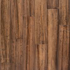 Ellis Hand Scraped Engineered Stranded Bamboo Hexagonal Mosaic Bamboo Flooring Floor Decor