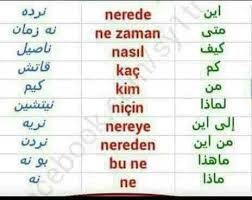 أدوات الاستفهام باللغة التركية استغفر تعلم اللغة التركية Facebook