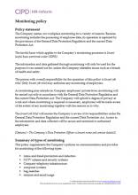 Free privacy policy template & sample generator for your site, blog or app. Data Protection Cipd Hr Inform