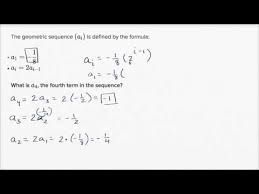Using Recursive Formulas Of Geometric Sequences Video Khan Academy