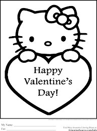 More cartoon characters coloring pages. Coloring Pages Hello Kitty Valentines Ginormasource Kids Valentine Coloring Pages Hello Kitty Colouring Pages Valentines Day Coloring Page