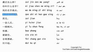 تعليم اللغة الصينية للمبتدئين التحيات Youtube