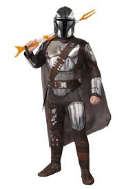 We've yet to see the mandalorian without it and, if that bit about their code and culture is to be believed, we may never see him sans helmet. Men S Mandalorian Beskar Armor Costume