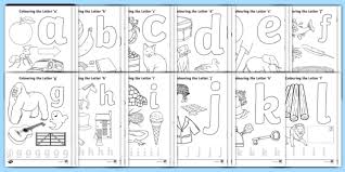 These elegant coloring pages alphabet are easy learning for kids to master the beautiful writing style of our forefathers. Alphabet Colouring Pages Resource Pack Teacher Made