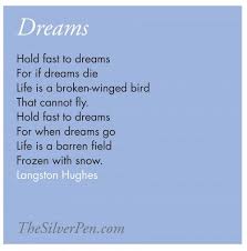 Langston Hughes Dreams Inspirational Poems Poems Words