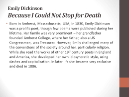 Because I Could Not Stop For Death Ppt Video Online Download