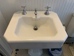 30's era kohler pedestal sink faucet