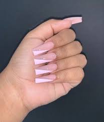 So, designing your nails must be a great concern for you. Certifiedcreamer Long Square Acrylic Nails Pink Acrylic Nails Bling Acrylic Nails