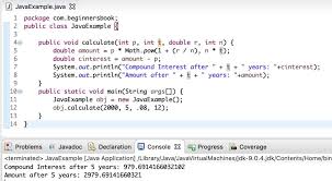 Java Program To Calculate Compound Interest