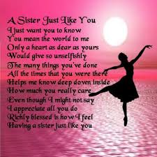 A Sister Just Like You Sister Birthday Quotes Sister Poems Sister In Law Quotes