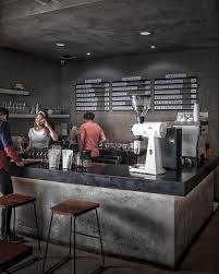 Port Five Six Jakarta Love The Way This Coffee Shop Is Slate Grey Through Their Menu Is Also Very Sleek Desain Restoran Kedai Kopi Kafe