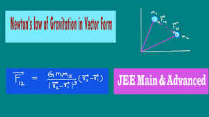 Newtons Law Of Gravitation In Vector Form Youtube
