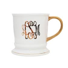 Monogrammed Coffee Mug Monogram Coffee Mug Personalized Ceramic Coffee Mugs Mugs