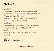 My Mind Is Poem By E E Cummings In 2020 Happy Poems Poems Poems Beautiful