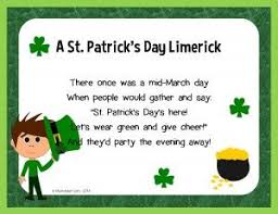 A Limerick For St Patrick S Day Funny Poems For Kids Limerick Poem Limerick