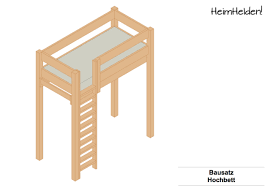 Dadurch kann die fläche unter dem bett für unterschiedliche zwecke. Bauanleitung Hochbett Heimhelden