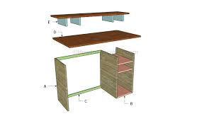 Free Computer Desk Plans Howtospecialist How To Build Step By Step Diy Plans Computer Desk Plans Desk Plans Woodworking Desk