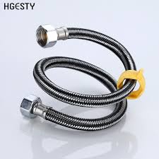 F38801x flexible sanitär schlauch mit edelstahl flex mutter zoll 3/8 wasserhahn wasserhahn. 30 60 80cm Sanitar Schlauch Bad Wasserhahn Zubehor Sanitar Schlauche Dusche Schlauch Flexible Sanitar Rohr Fur Wc Wasserhahn Werkzeug Sanitarschlauche Aliexpress