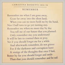 Remember Christina Rossetti Another Top 10 Fave Christina Rossetti Poetry Classic Inspirational Words