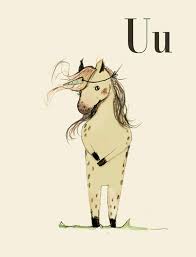 U For Unicorn Alphabet Art Alphabet Print Abc Wall Art By Holli 5 50 Unicorn Quotes Abc Wall Art Whimsical Illustration