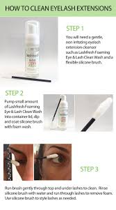How To Clean Your Lashes With Lashfresh Foam Wash How To Clean Eyelashes Eyelash Extensions Cleaning Eyelash Extensions