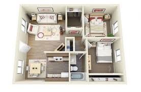 2 Bedroom Apartment House Plans Apartment Floor Plans Bedroom House Plans Small House Plans