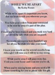 While We Re Apart Military Poem Card Armed Forces Gifts Army Wife Life Military Wife Life Marines Girlfriend