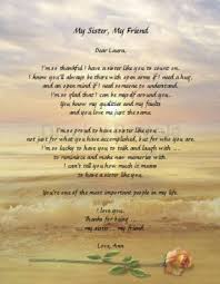 Personalized Sister Poem Birthday Keepsake Gift Zus Citaten Zus Citaten