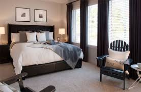 20 Bedroom Spaces With Black Leather Beds Home Design Lover Grey Carpet Bedroom Black Bed Frame Bedroom Interior