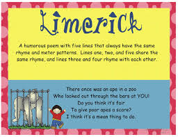 Limerick Poster Poetry For Kids Poetry Lessons Poetry Activities