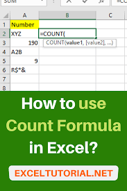 How To Use Count Formula In Excel In 2020 Excel Tutorials Microsoft Excel Tutorial Excel Hacks