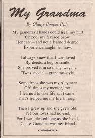 Image Result For Grandchildren Poems For Grandma Remembering Grandmother Grandparents Quotes Grandma Poem