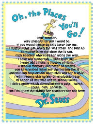 Oh The Places You Ll Go Note To Teachers Graduation Book Teacher Notes Teacher Signs