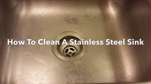 how to clean a stainless steel sink