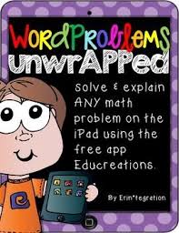 Math Word Problems On The Ipad Annotate And Explain Using Educreations App Word Problems Math Word Problems Math Words
