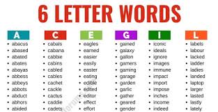 A silent letter is a letter that, in a particular word, does not correspond to any sound in the word's pronunciation. 6 Letter Words List Of 2500 Words That Have 6 Letters In English Esl Forums
