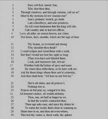 Analysis Of Poem The Sun Rising By John Donne John Donne Poems Sun