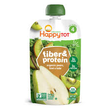 Happy Tot Organics Fiber Protein Stage 4 Pears Kiwi Kale Pouch 4 Oz Walmart Com In 2021 Baby Food Pouch Recipes Baby Food Recipes Organic Toddler Food