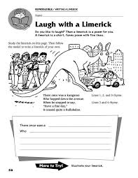 Laugh With A Limerick 3rd 5th Grade Worksheet 5th Grade Worksheets Common Core Reading Lesson Planet