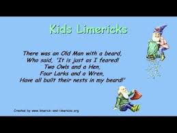 Youtube Example Limerick Poems Poetry For Kids Limerick Poem Limerick For Kids