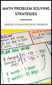 Math Problem Solving Strategies Problem Solving Strategies Math Problem Solving Strategies Math Problem Solving