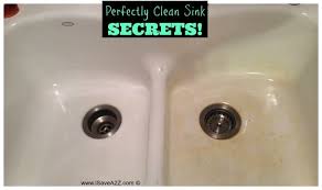 remove stains from a porcelain sink