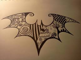 Tim Burton Inspired Bat Tim Burton Tattoo Halloween Tattoos Batman Tattoo