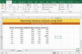 10 Ways To Make Excel Variance Reports And Charts How To Pakaccountants Com Excel Tutorials Microsoft Excel Formulas Excel Formula