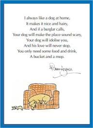 Pam Ayres Dog At Home Dog Poems Kids Poems Writing Poetry
