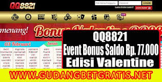 Qq8821 Event Bonus Valentine Rp 77 000 Hari Valentine Kasino Poker