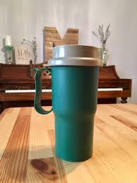 Vintage Tupperware Coffee Travel Mug Commuter Cup With Lid Handle 2 Different Colors Available Insulated Holds Vintage Tupperware Coffee Travel Tupperware