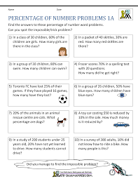 Percentage Of Number Problems 1a Gif 1000 1294 Word Problem Worksheets Word Problems Percentages Math